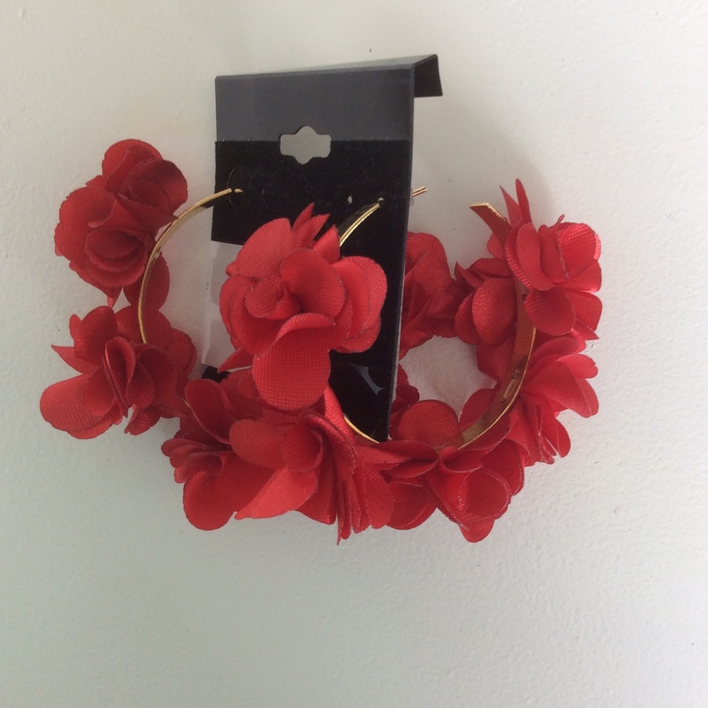 - Treasure Jewels Fiesta Earrings Red
